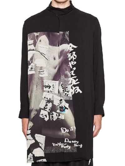 Shop Yohji Yamamoto E-die After Do All Shirt In Black