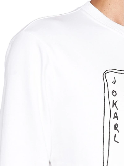Shop Fendi Jokarl Sweatshirt In White