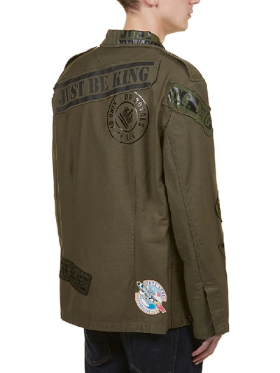Shop Dolce & Gabbana Military Jacket In Verde Militare
