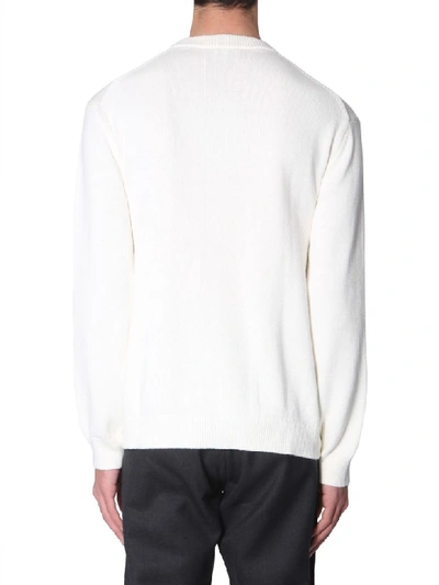 Shop Kenzo Crew Neck Sweater In Bianco