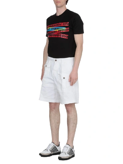 Shop Dsquared2 Cotton Shorts In White