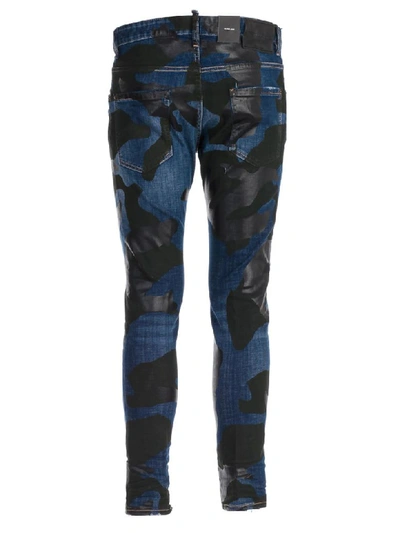 Shop Dsquared2 Skater Jeans In Blue