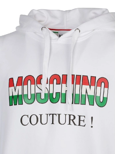Shop Moschino Hoodie In Basic