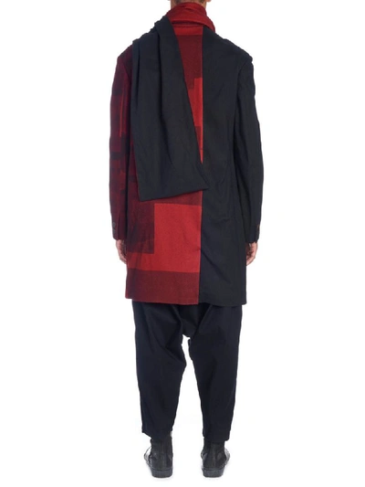 Shop Yohji Yamamoto Coat In Red