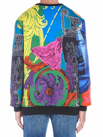 Shop Versace Sweatshirt In Multicolor