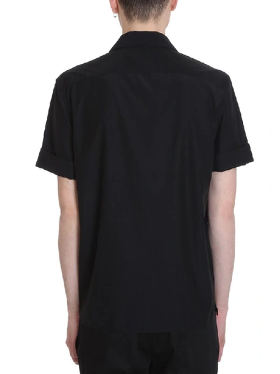 Shop Neil Barrett Black Cotton Shirt