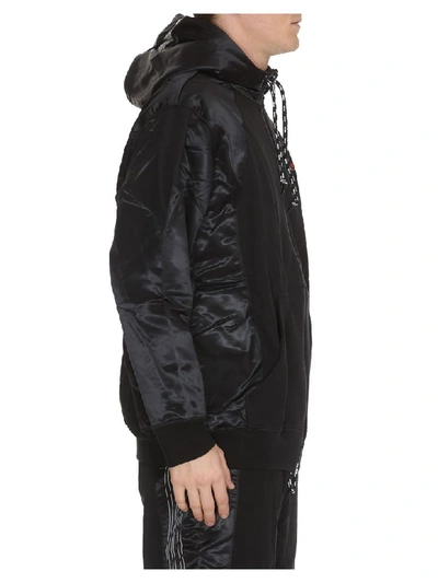 Shop Adidas Originals By Alexander Wang Logo Hoodie In Black