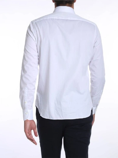 Shop G. Inglese Cotton Shirt In White