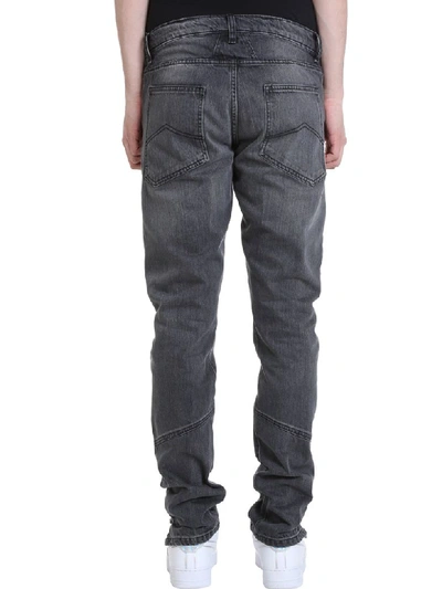 Shop Rhude Dirt Road Grey Denim Jeans