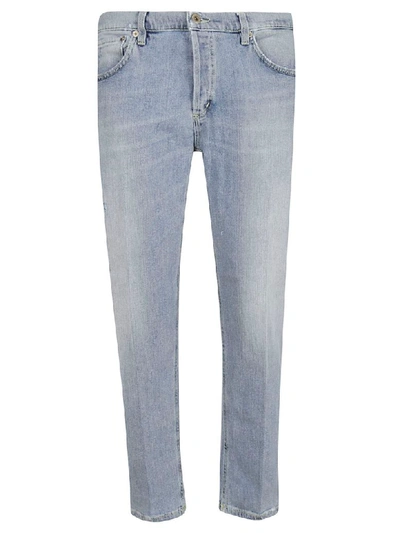 Shop Dondup Straight Leg Jeans In Blue