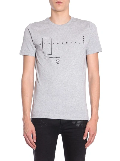 Shop Diesel Black Gold Ty-abstraction T-shirt In Grigio
