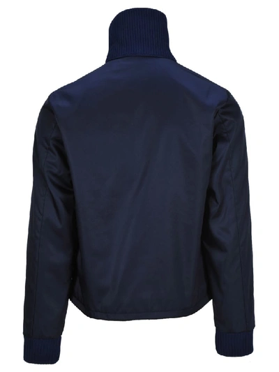 Shop Prada Nylon Gabardine Jacket In Royal Blue