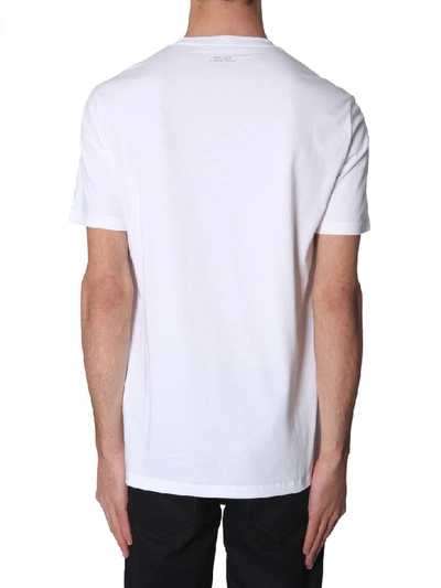 Shop Versace Round Neck T-shirt In Bianco