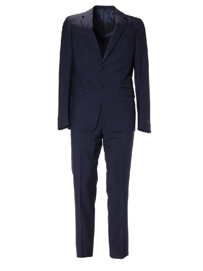 Shop Prada Two Piece Formal Suit In Bleu
