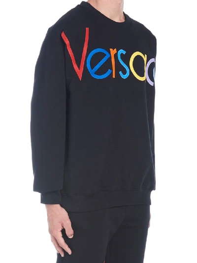 Shop Versace Sweatshirt In Black