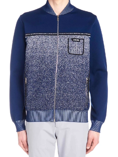 Shop Prada Sweatshirt In Blue