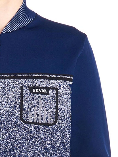 Shop Prada Sweatshirt In Blue