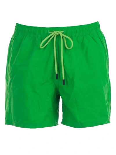 Shop Etro Drawstring Swim Shorts In Verde