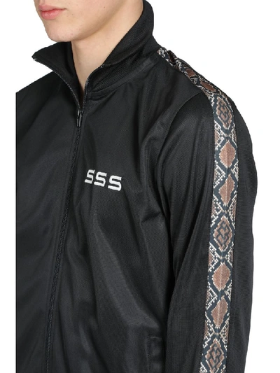SSS World Corp Woven Monogram Western Track Jacket Brown