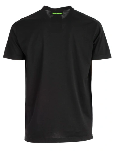 Shop Dsquared2 Icon Print T-shirt In X Black Green Print