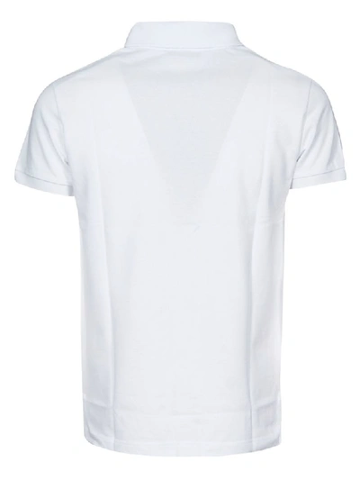 Shop Etro Embroidered Polo Shirt In White