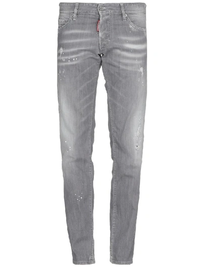 Shop Dsquared2 Slim Jean In Light Grey