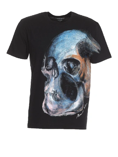 Shop Alexander Mcqueen T-shirt Painted Skull In Basic