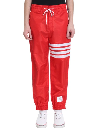Shop Thom Browne Red Nylon Pants