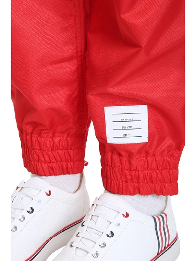 Shop Thom Browne Red Nylon Pants