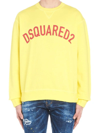 Shop Dsquared2 Sweatshirt In Giallo 