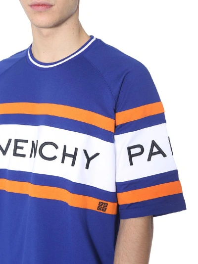 Shop Givenchy Crew Neck T-shirt In Blu