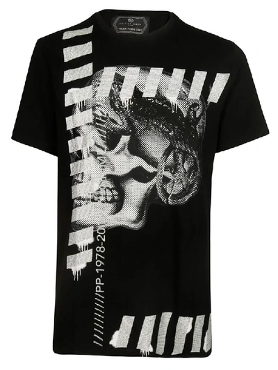 Shop Philipp Plein Skull Graphic T-shirt In Black