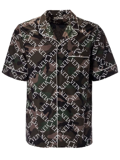 Shop Valentino Vltn Printed Shirt In Basic