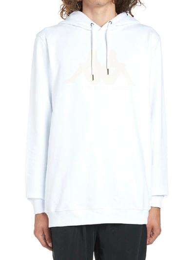 Kappa Kapuzenpullover Mit Logo-print In White | ModeSens | Sweatshirts