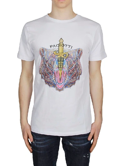 Shop Cesare Paciotti Logo Print T-shirt In White