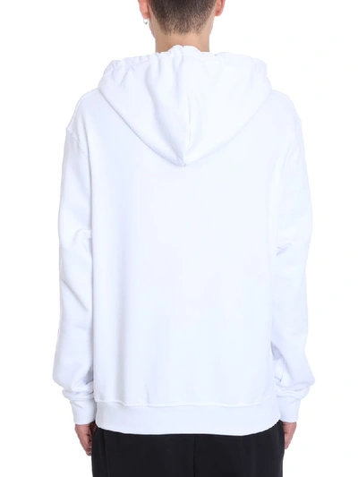 Shop Maison Margiela White Cotton Hoodie