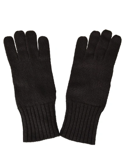 Shop Fedeli Knitted Gloves In Brown