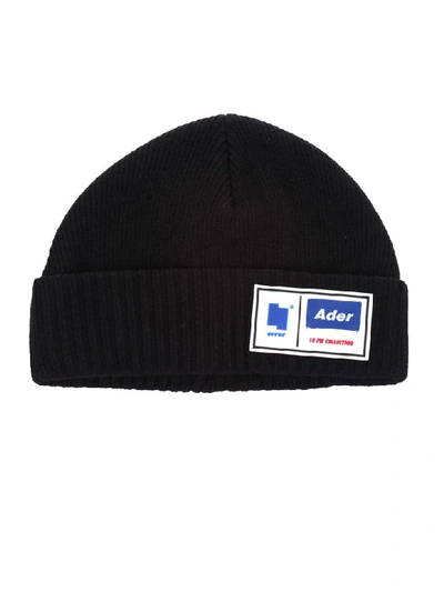 Shop Ader Error Logo Patch Beanie In Black