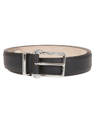 Shop Alexander Mcqueen Skull Belt In Black