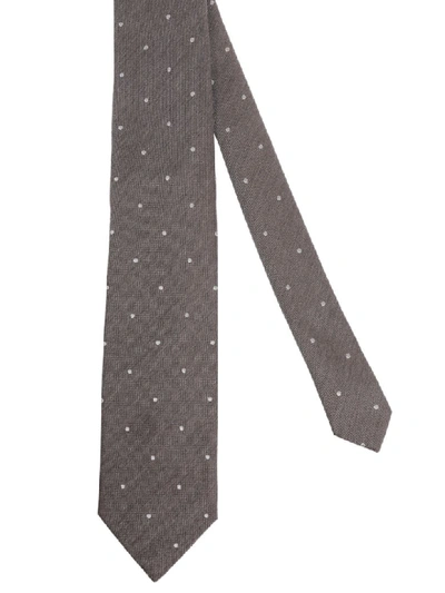 Shop Tom Ford Dot Printed Tie In Multicolor