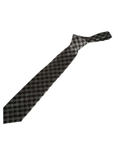 Shop Tom Ford Cross Print Neck Tie In Black/white