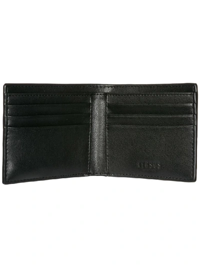 Shop Versus Genuine Leather Wallet Credit Card Bifold In Black - Gun Metal