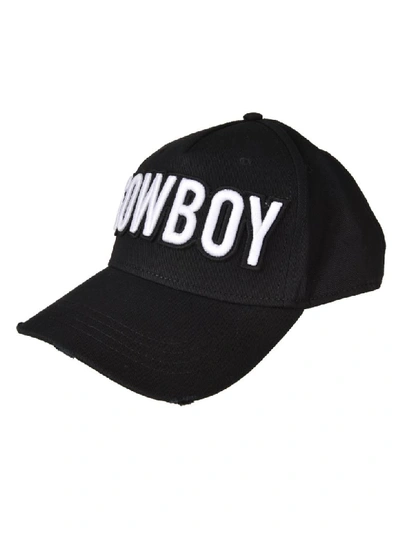 Shop Dsquared2 Cowboy Baseball Cap In Black