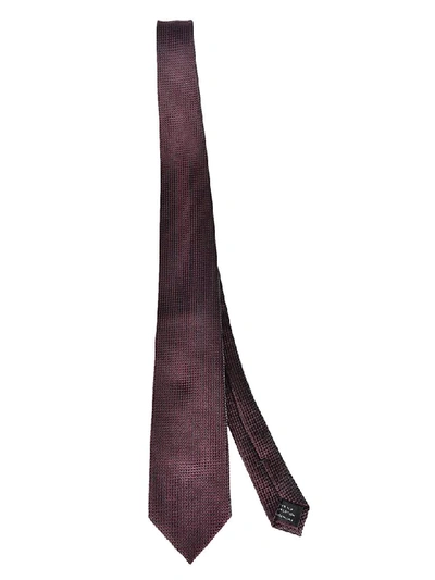 Shop Tom Ford Patterned Tie In Red/black