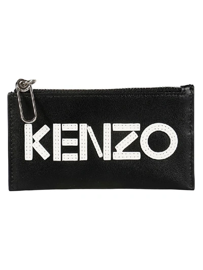 Shop Kenzo Logo Cardholder In Black