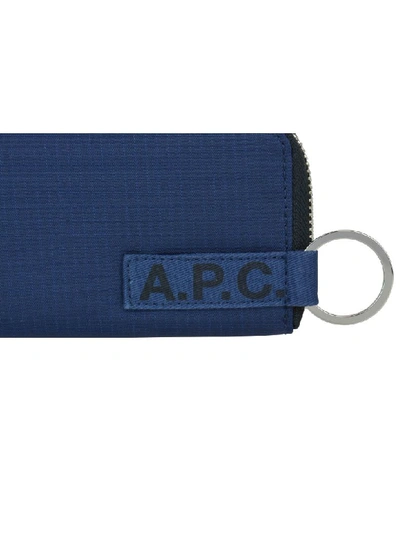 Shop Apc A.p.c. Godot Wallet In Marine