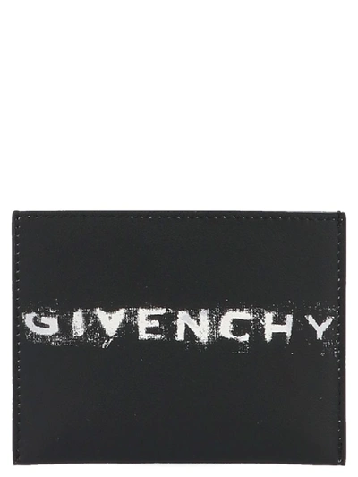 Shop Givenchy Faded Cardholder In Black