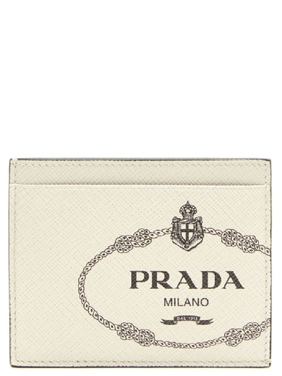 Shop Prada Wallet In White