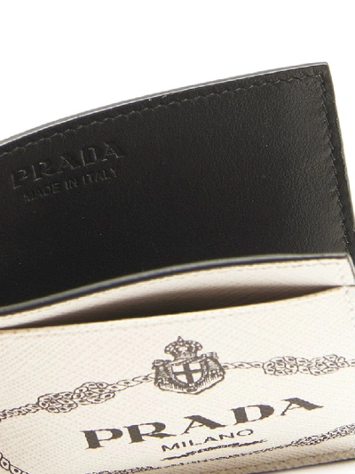 Shop Prada Wallet In White