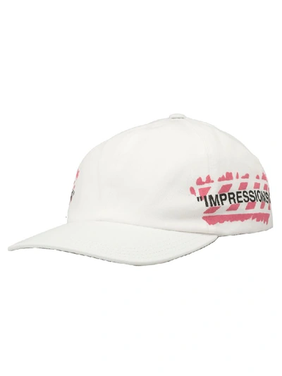 Shop Off-white Stencil Baseball Cap In Off White Fuchsia